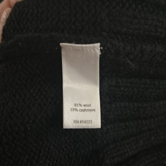 Derek Lam Loc Athleta Black Chunky Knit Turtleneck Oversized Sweater Size Large - Picture 6 of 6